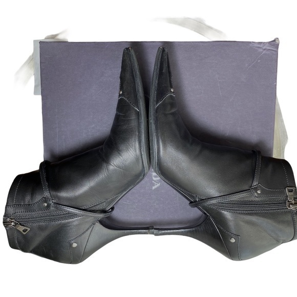 Prada Black Western Ankle booties EUC size… - Picture 4 of 11